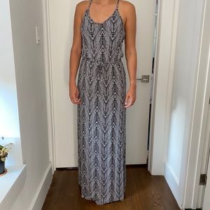 Banana Republic Black & White Maxi Dress